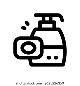 soap line icon. Clean and minimalist vector icon for websites, mobile apps, presentations, and logos. Fully scalable and customizable for any project.