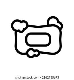 soap line icon illustration vector graphic