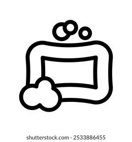Icono de línea de jabón ilustración Vector gráfico. Gráfico simple del Vector de la ilustración del elemento, conveniente para el App, los Sitios web, y las presentaciones aisladas en el fondo blanco