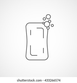 Soap Line Icon On White Background