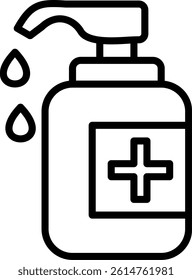 Soap Line Vector Icon Design