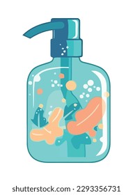 soap liquid bottle product icon isolated