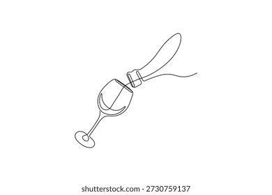 Icono de la botella del jabón o de la loción en un estilo del arte de la sola línea en el fondo blanco
