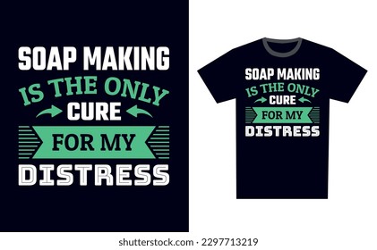 Soap Making T Shirt Design Template Vector