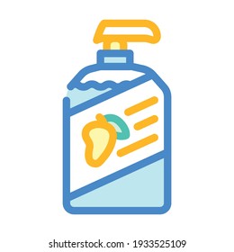 vectores de iconos de color mango de jabón. señal de mango de jabón. ilustración de símbolo aislado