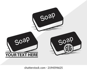 Soap Monogram SVG Printable Vector Illustration svg