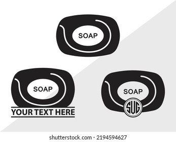Soap Monogram SVG Printable Vector Illustration