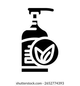 soap natural glyph icon vector. soap natural sign. isolated symbol illustration