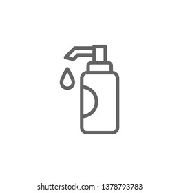 soap outline icon. Elements of Beauty and Cosmetics illustration icon. Signs and symbols can be used for web, logo, mobile app, UI, UX