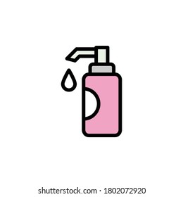 soap outline icon. Elements of Beauty and Cosmetics illustration icon. Signs and symbols can be used for web, logo, mobile app, UI, UX