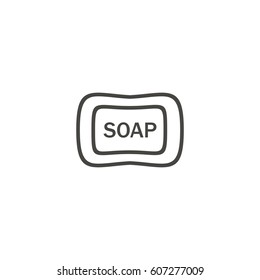 soap outline icon vector