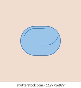 Soap pad Icon. Element of bathroom for mobile concept and web apps illustration. Field outline icon for website design and development, app development