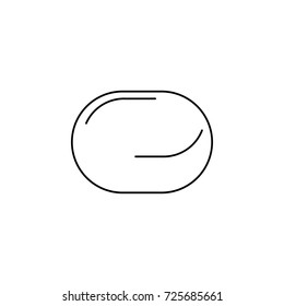 Soap pad Icon On White Background