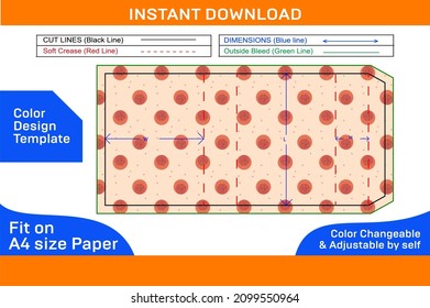 Soap paper slveeve box packaging dieline template and 3D vector file