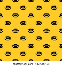 Soap pattern seamless vector repeat geometric yellow for any design
