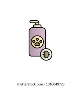 Soap, pets color gradient vector icon
