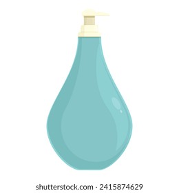 Vector de dibujos animados de iconos de ollas de jabón. Lavado de agua. Bomba de botella corporal