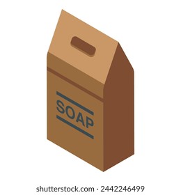 Soap production icon isometric vector. Skincare product. Beauty hygiene cosmetics