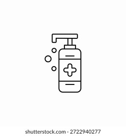 Vector de signo de icono de dispensador de bomba de jabón