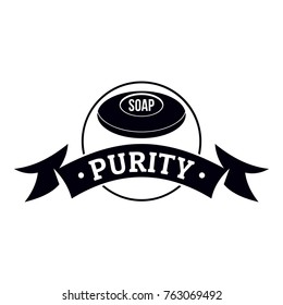 Soap purity logo. Simple illustration of soap purity vector logo for web
