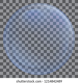 Soap round bubble icon. Realistic illustration of soap round bubble vector icon for web design