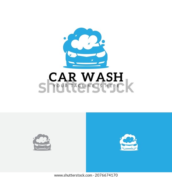 Soap Soapsuds Sparkling Clean Car Wash Carwash\
Service Logo