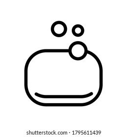 soap symbol line icon, Vector Illustration