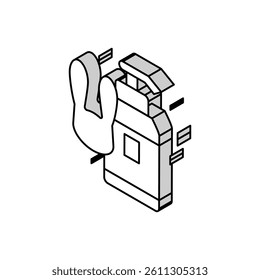 soap testing on rabbits isometric icon vector. soap testing on rabbits sign. isolated symbol illustration
