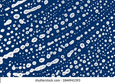 Soap texture. Grunge liquid foam in bath on black background. white shampoo water suds. Clean abstract bubble. Washing and cleaning concept in top view.