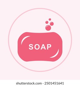 Soap trendy icon capable abstract beautiful vector illustration colorful artwork design.eps