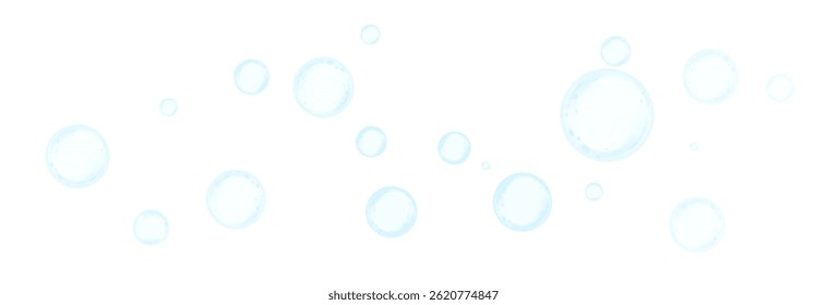 Soap vector bubbles png.Falling and flying bubbles effect, Holiday bubbles.