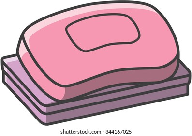 Soap vector cartoon illustration