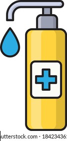 soap vector colour line icon 