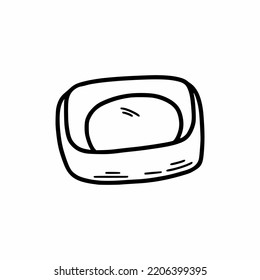 Soap. Vector doodle illustration. Hand drawn sketch.