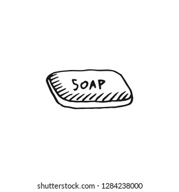soap vector doodle sketch isolated on white background