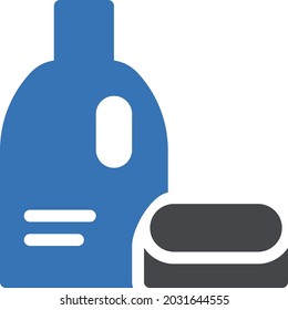 soap vector glyph color  icon