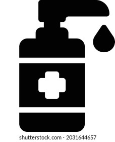 soap vector glyph flat  icon