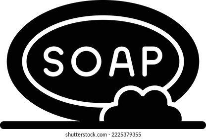 Icono vectorial de jabón. Se puede usar para imprimir, móviles y aplicaciones web.