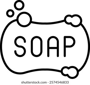 Soap vector icon. Can be used for printing, mobile and web applications.