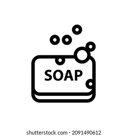 icono vectorial de jabón, higiene, símbolo de lavado. Ilustración vectorial plana moderna y simple para sitio web o aplicación móvil