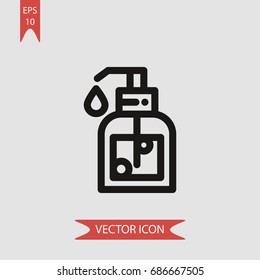 Soap vector icon, illustration symbol