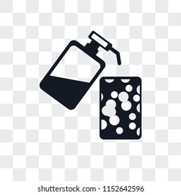 Soap vector icon isolated on transparent background, Soap logo concept