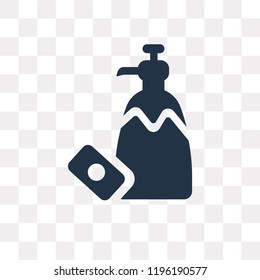 Soap vector icon isolated on transparent background, Soap transparency concept can be used web and mobile