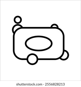 soap vector icon line template