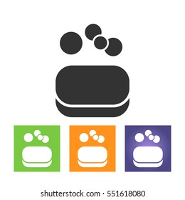 Soap vector icon set for web and mobile
