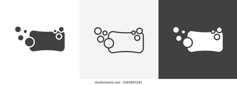 Soap vector icons collection graphic designs for ui designs