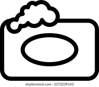 soap Vector illustration on a transparent background. Premium quality symmbols. Thin line vector icons for concept and graphic design.