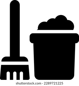ilustración de soap Vector en un fondo transparente. Símbolos de calidad superior. Iconos vectoriales de glifos para diseño de conceptos y gráficos. 
