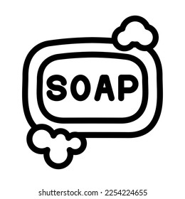 Soap Vector Line Icon Design