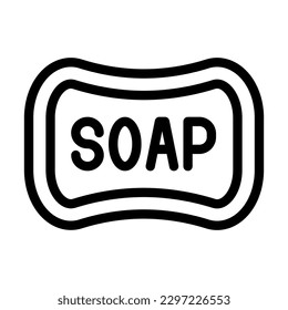 Diseño de iconos de la línea del vector Soap